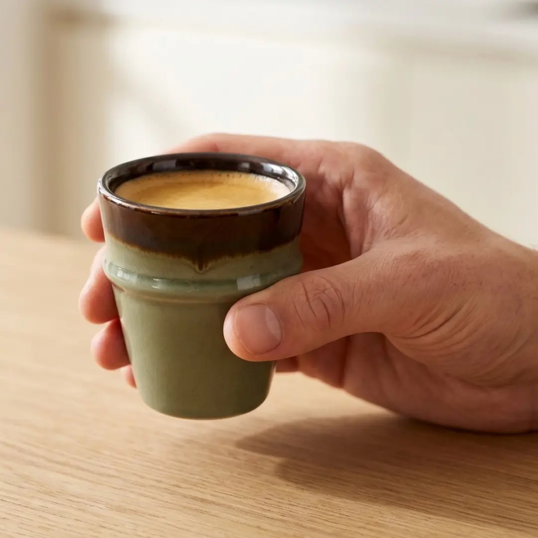 Cookinglife Espresso Kopjes Nomad Ridge 100ml - 6 Stuks - Groen