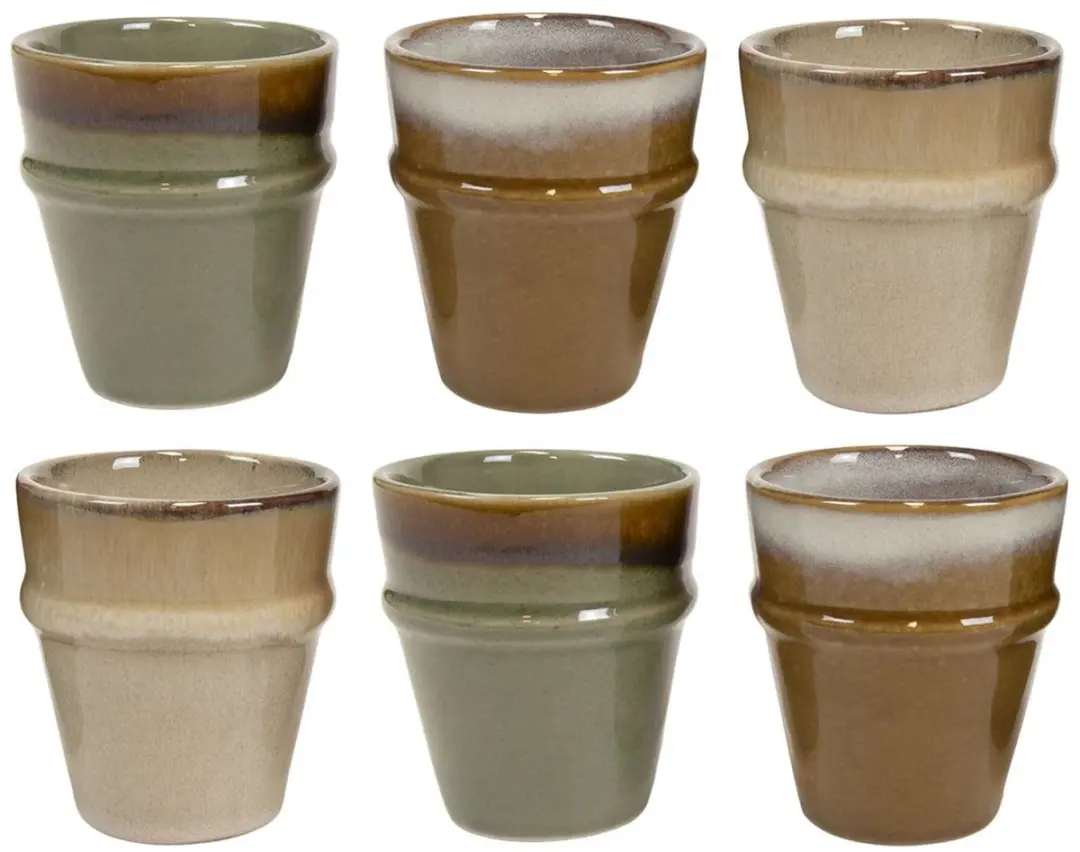 Cookinglife Espresso Kopjes Nomad Ridge 100ml - 6 Stuks - Groen