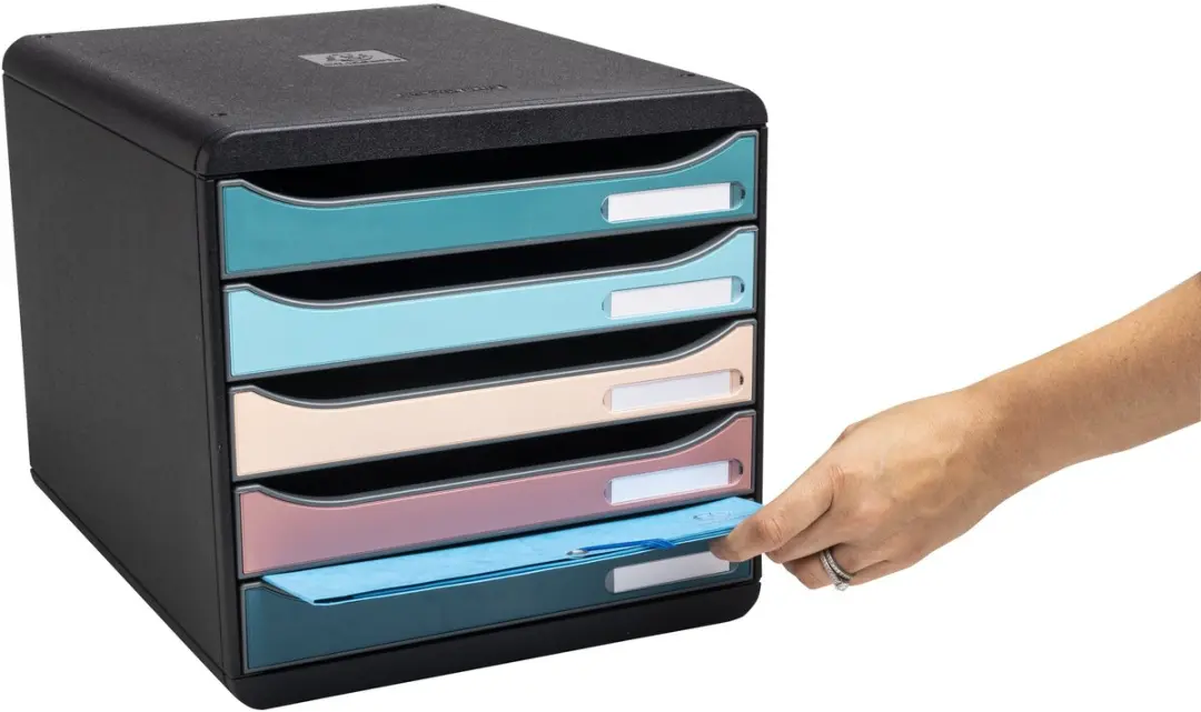 Exacompta Ladenbox Big Box Plus 5 Laden - Geassorteerd
