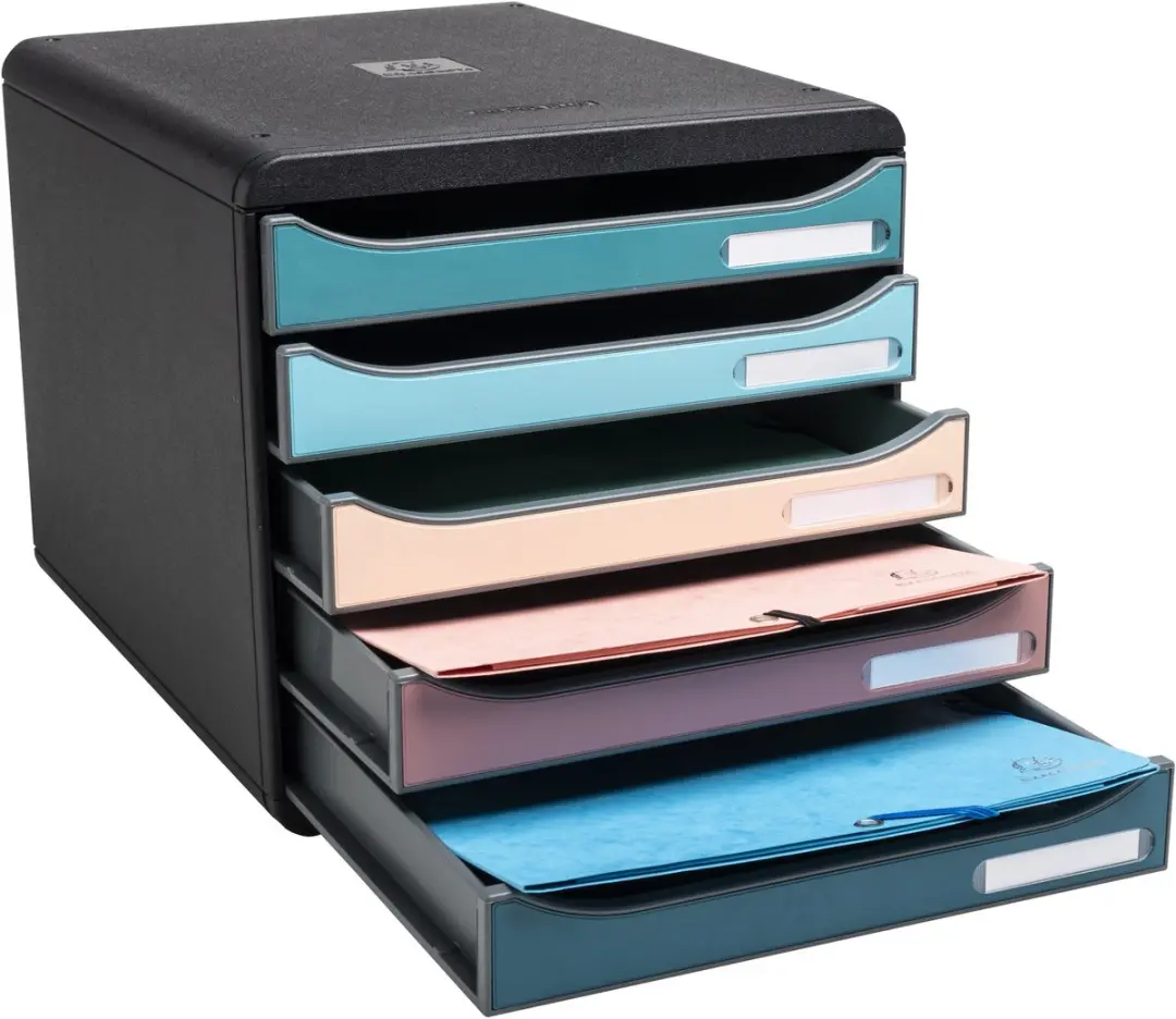 Exacompta Ladenbox Big Box Plus 5 Laden - Geassorteerd