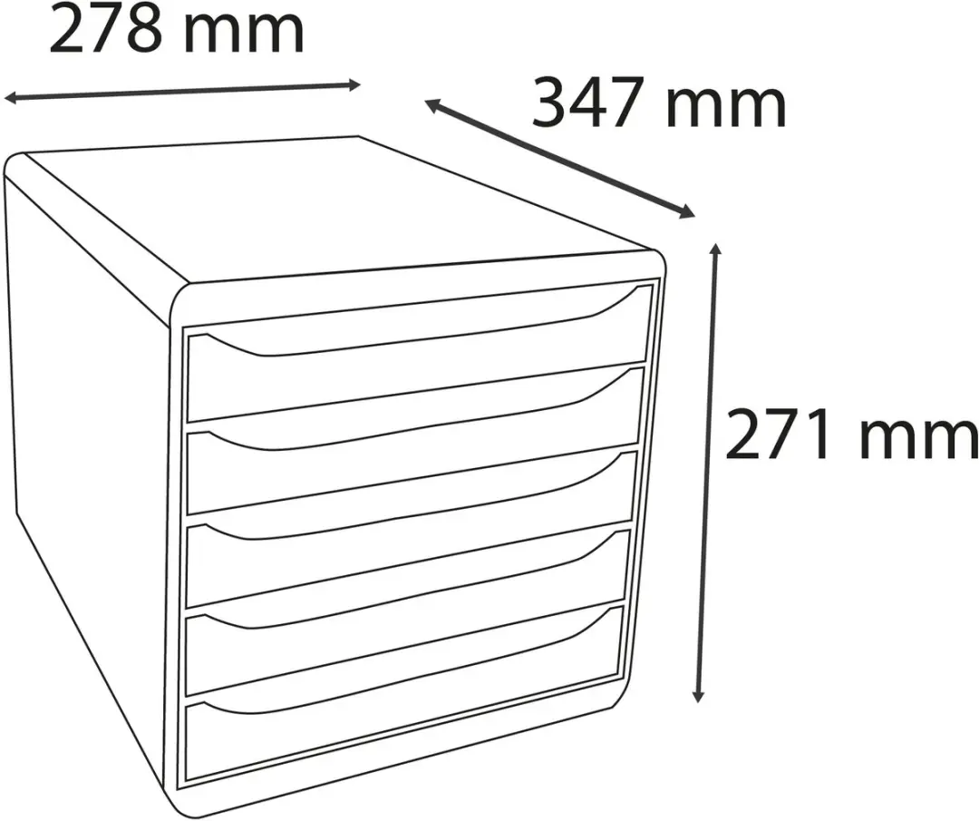 Exacompta Ladenbox Big Box Plus 5 Laden - Geassorteerd - afbeelding 6 van 6