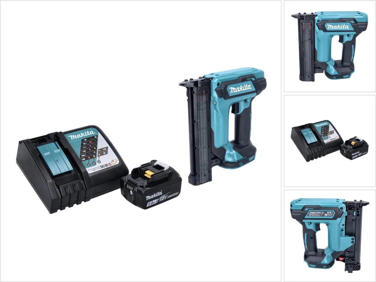 Makita DFN350RT1 Staande Spijkermachine 18V
