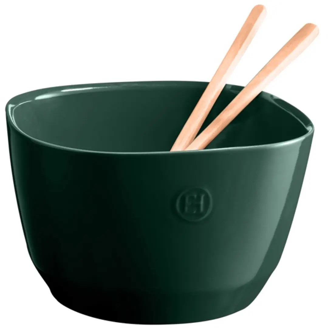 Emile Henry Saladeschaal 22cm - Cèdre Groen