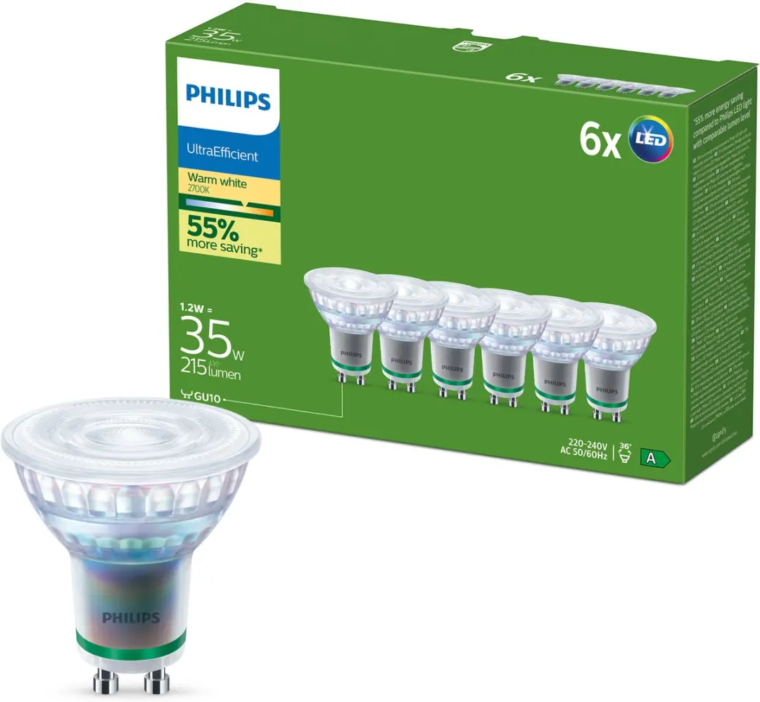 Philips LED Lamp 1.2W Warm Wit 2700K