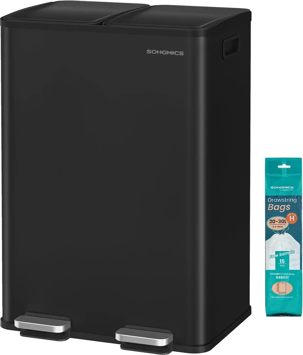 Songmics LTB741B02 Prullenbak Keuken 60L