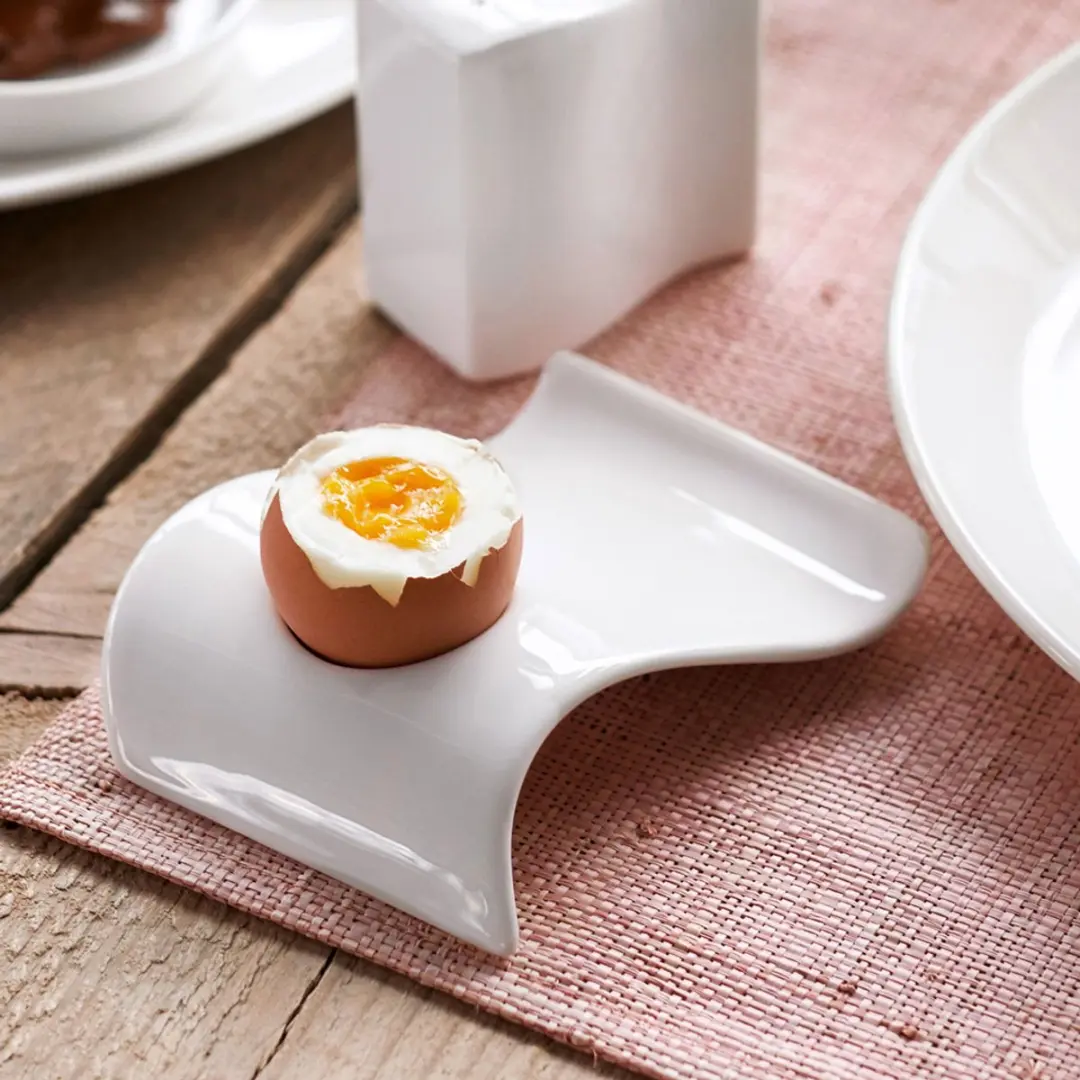 Villeroy & Boch NewWave Eierbekers - 4 Stuks - Wit/Gekleurd