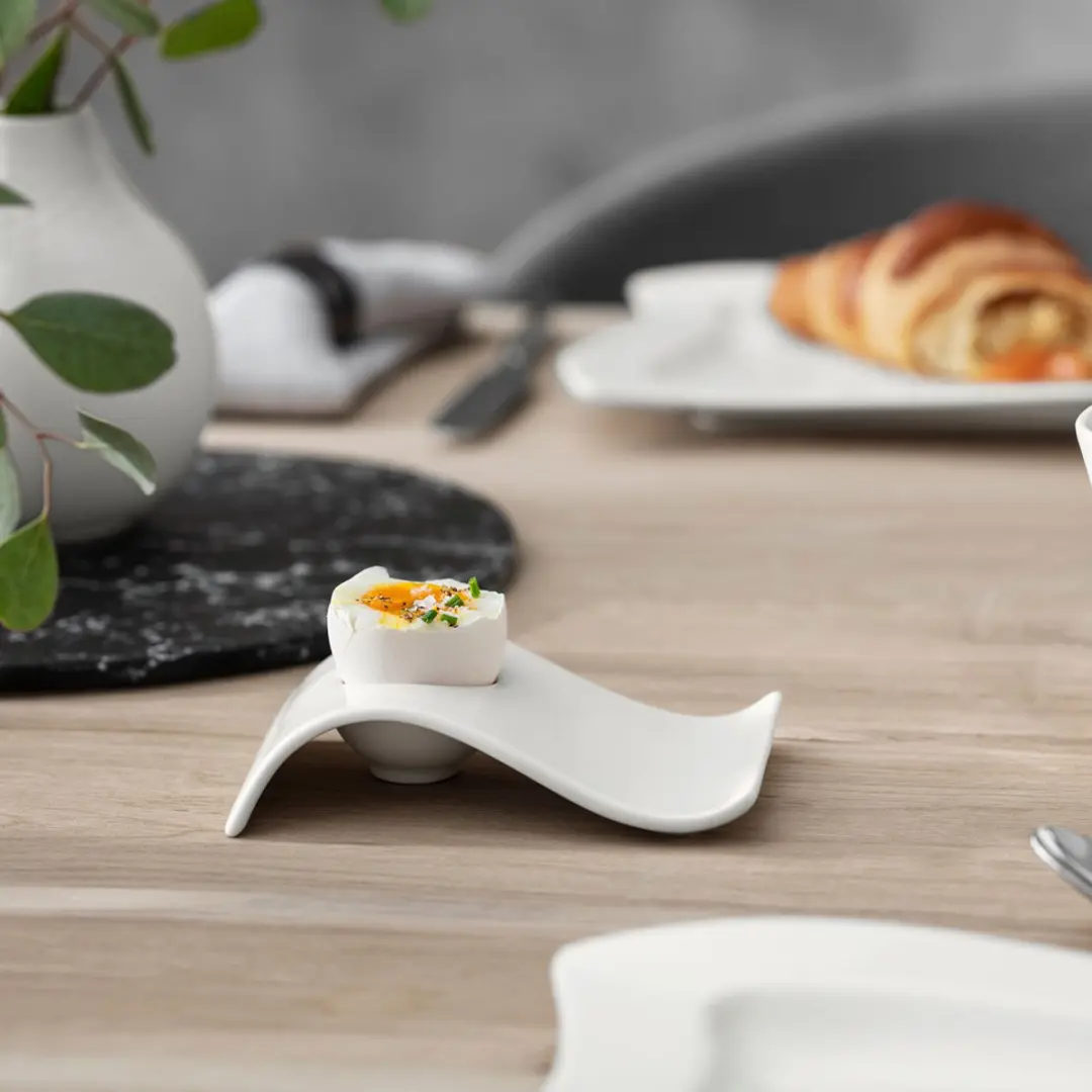 Villeroy & Boch NewWave Eierbekers - 4 Stuks - Wit/Gekleurd