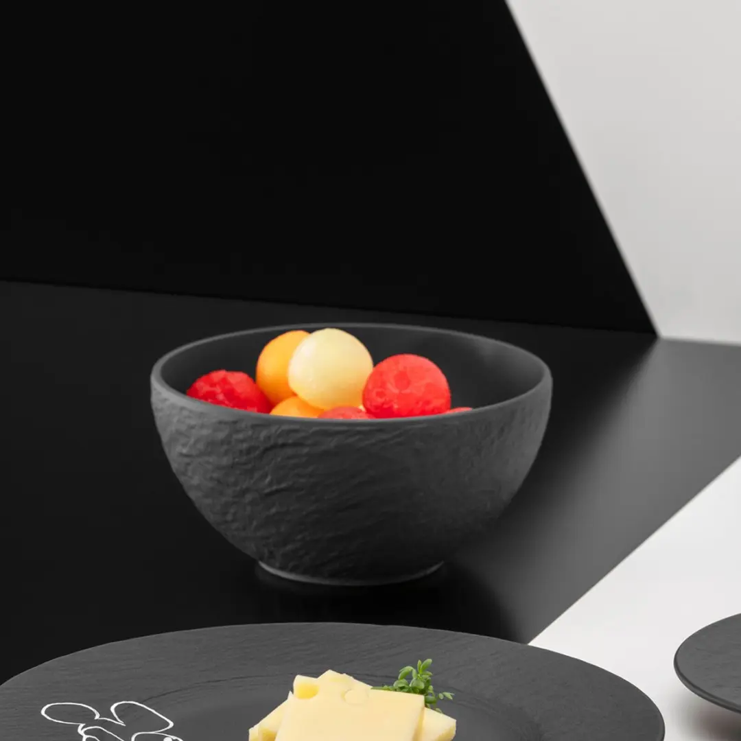 Villeroy & Boch Manufacture Rock Müslischalen Mickey Mouse - Ø14cm - 4 Stuks - afbeelding 2 van 6
