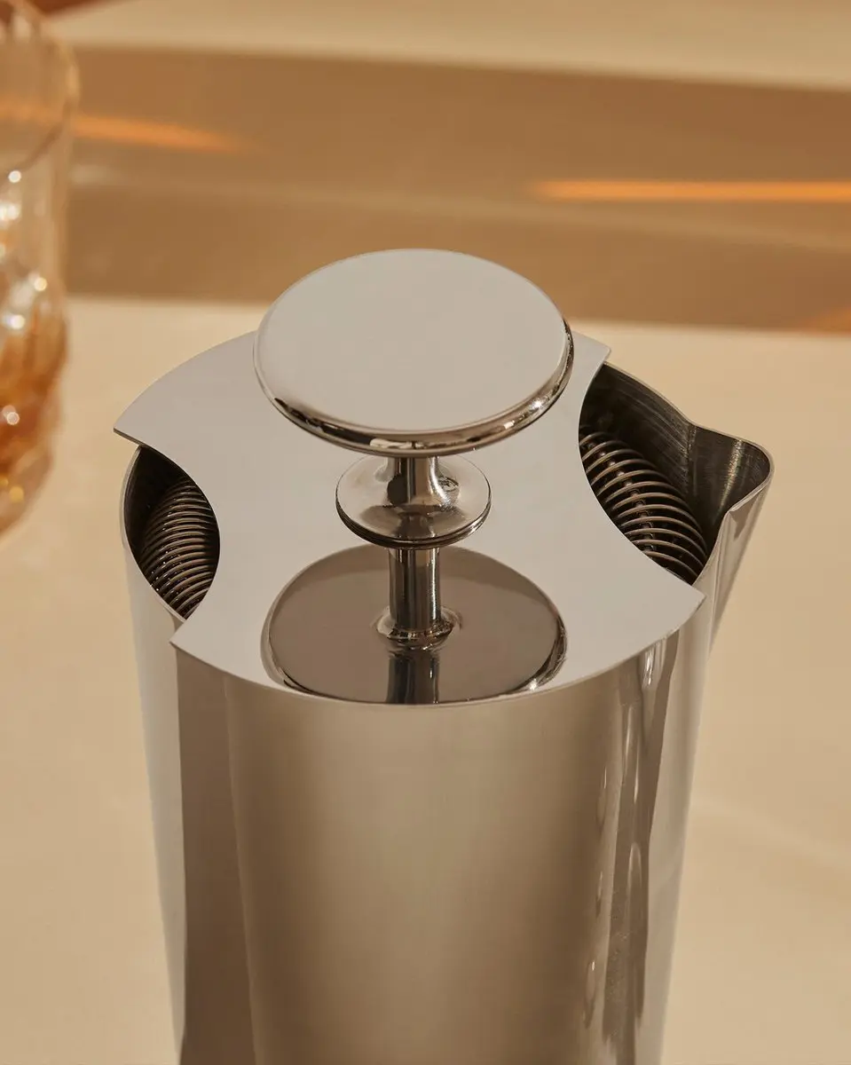Alessi The Tending Box GIA27 Dubbele Cocktail Zeef - Zilver