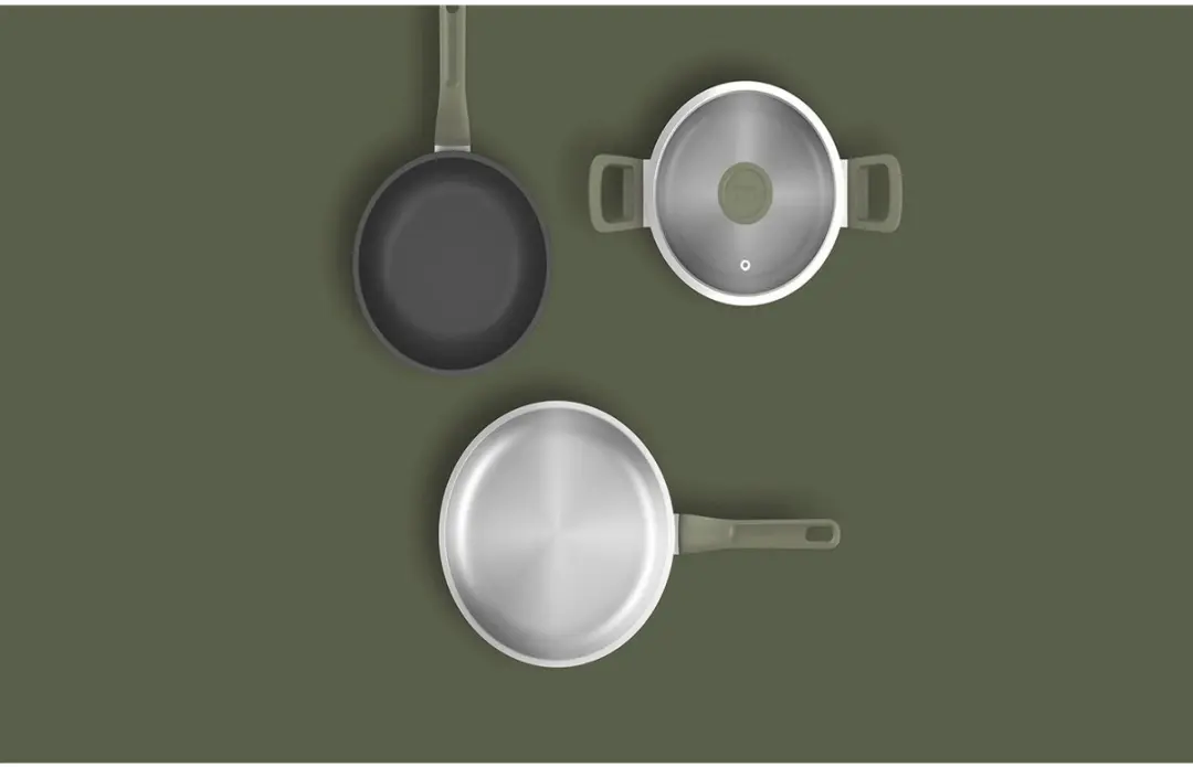 BergHOFF LEO 8-delige Kookpottenset 3950637 - 5 Pannen - Groen