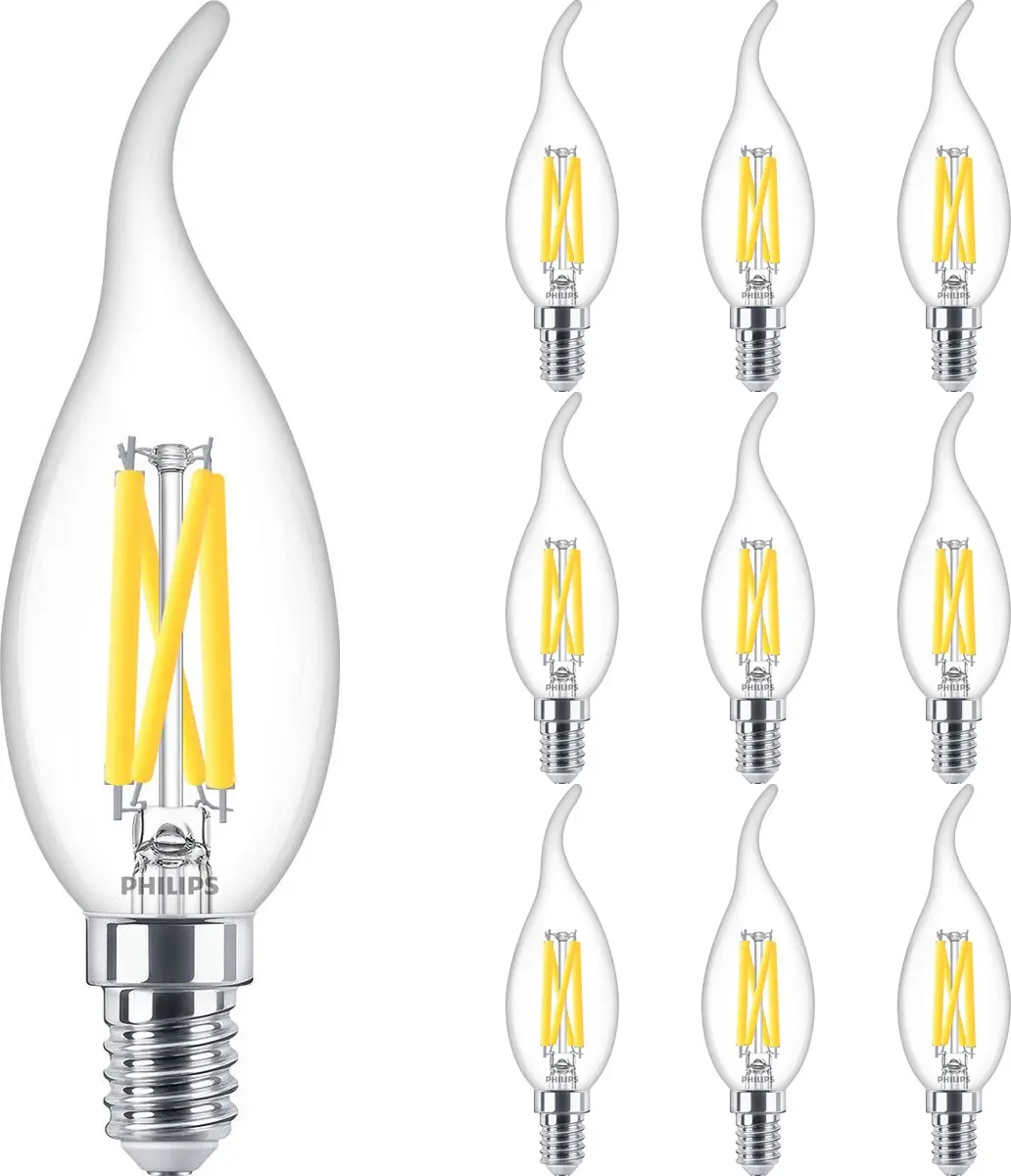 Philips LED MASTER E14 3.4W 470lm - 10 Stuks - Dimbaar