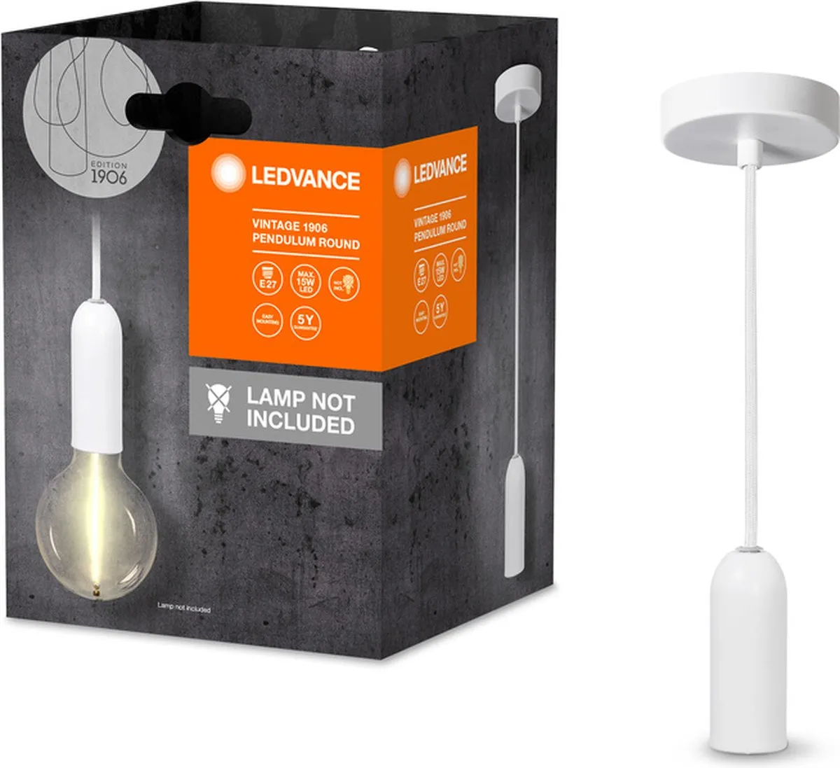 LEDVANCE Vintage 1906 Hanglamp E27 - Wit