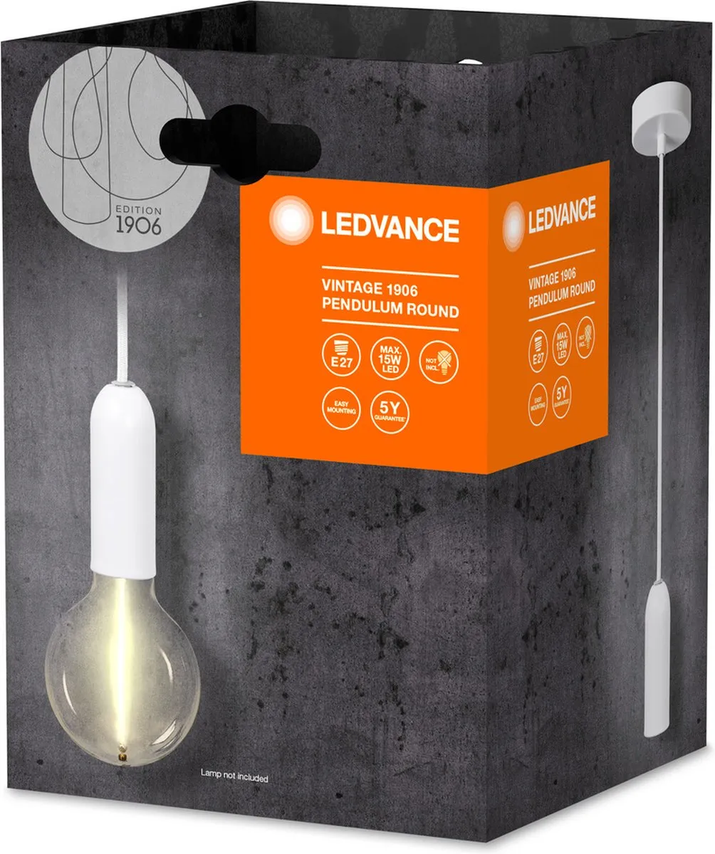 LEDVANCE Vintage 1906 Hanglamp E27 - Wit