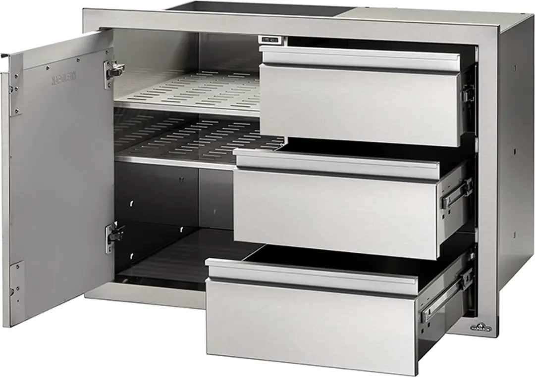 Napoleon Grills Inbouwdeur 3 Lades 100x71cm