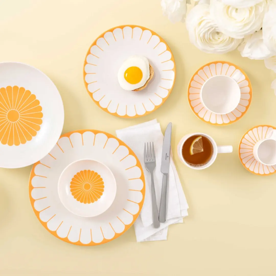 Villeroy & Boch Fleur Couleur Starter-Set 8-delig - Soleil