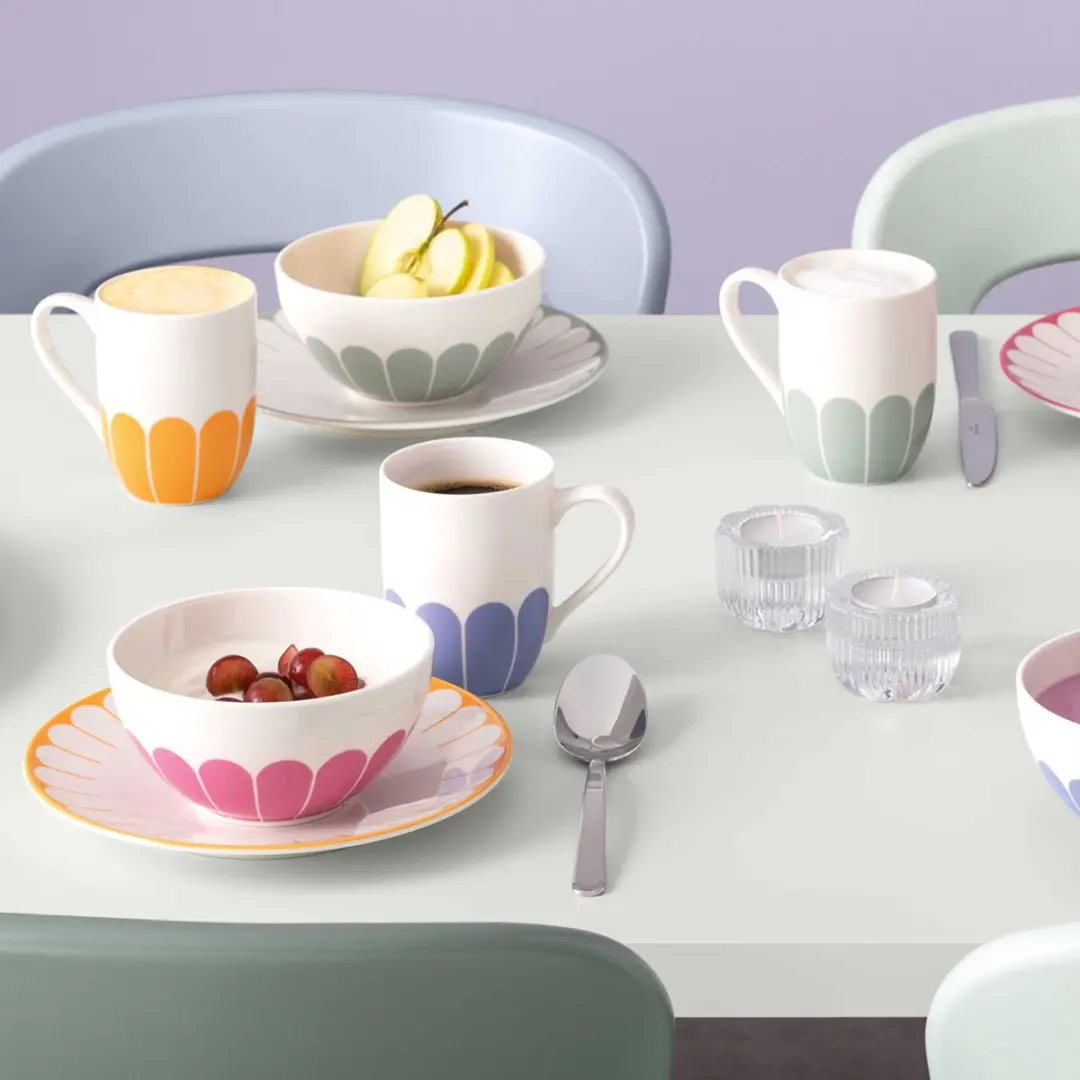 Villeroy & Boch Fleur Couleur Starter-Set 8-delig - Soleil