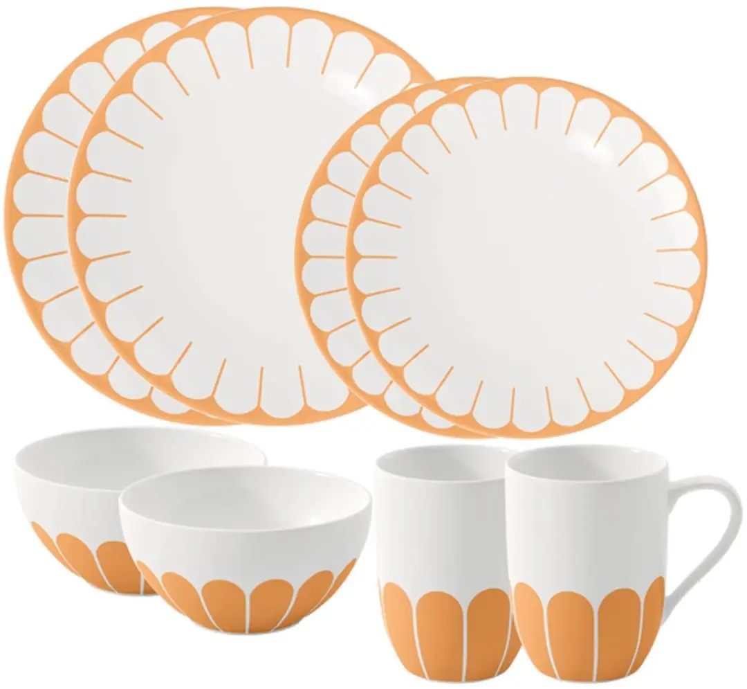 Villeroy & Boch Fleur Couleur Starter-Set 8-delig