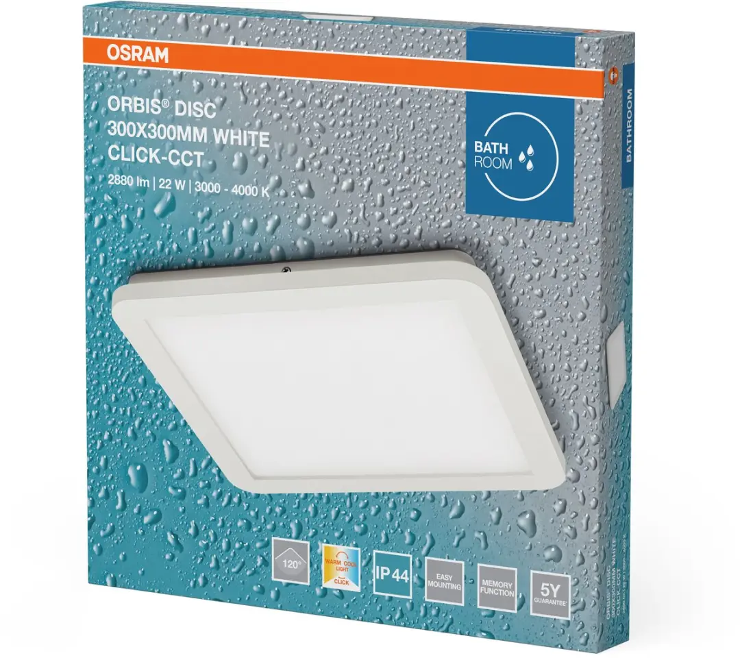 Osram Orbis Disc Wand-/plafondlamp 22W 1800lm Click CCT - Wit - afbeelding 6 van 6