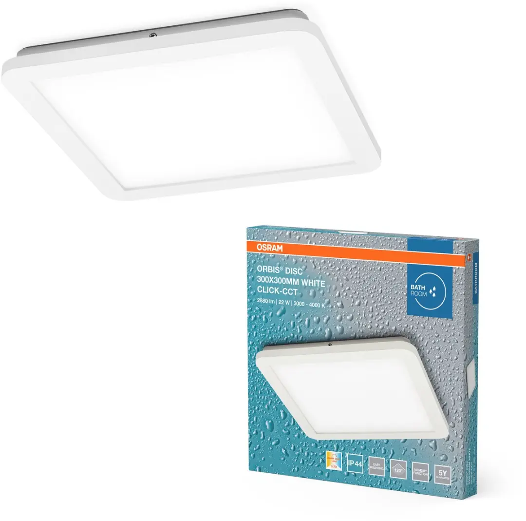 Osram Orbis Disc Wand-/plafondlamp 22W 1800lm Click CCT - Wit