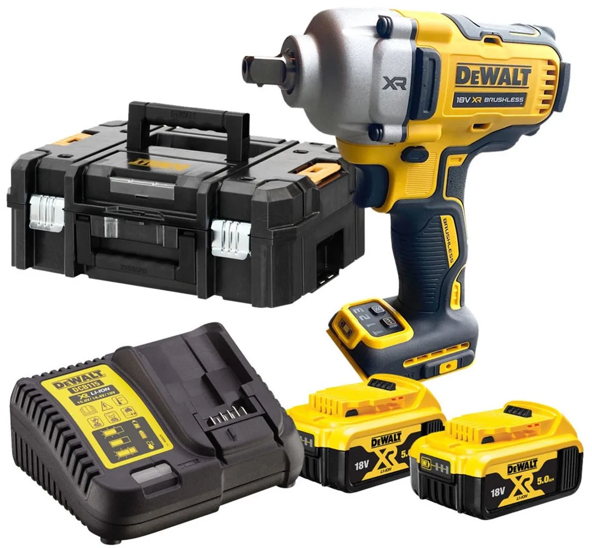 DeWalt DCF892P2T Accu Slagmoersleutel 18V XR - 12 Stuks