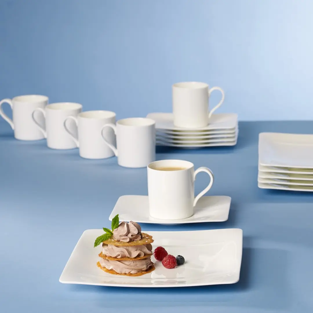 Villeroy & Boch Modern Grace Kaffeeservice - 18-delig - Wit