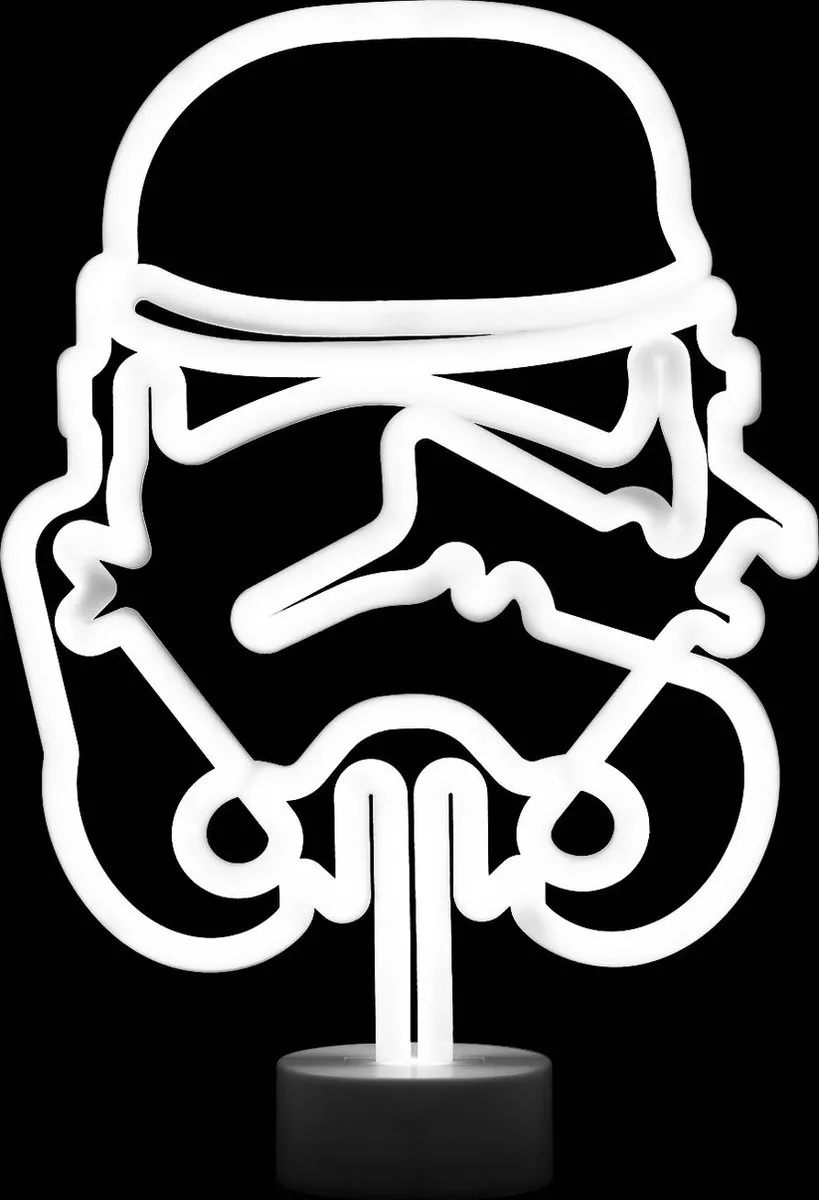 Star Wars Stormtrooper Neonlamp - USB Wit - afbeelding 3 van 6