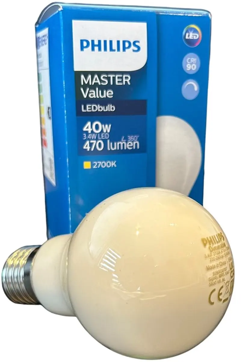 Philips MASTER Value LEDbulb E27 3.4W 470lm - Mat - 927 Zeer Warm Wit