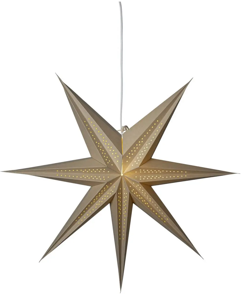 Star Trading Point Grote Papieren Ster Beige Ø60cm