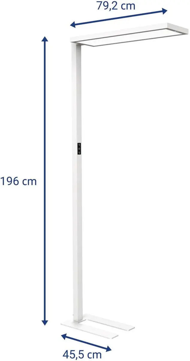 MAULsenja LED Vloerlamp 2x69W - Wit - 196cm - afbeelding 6 van 6