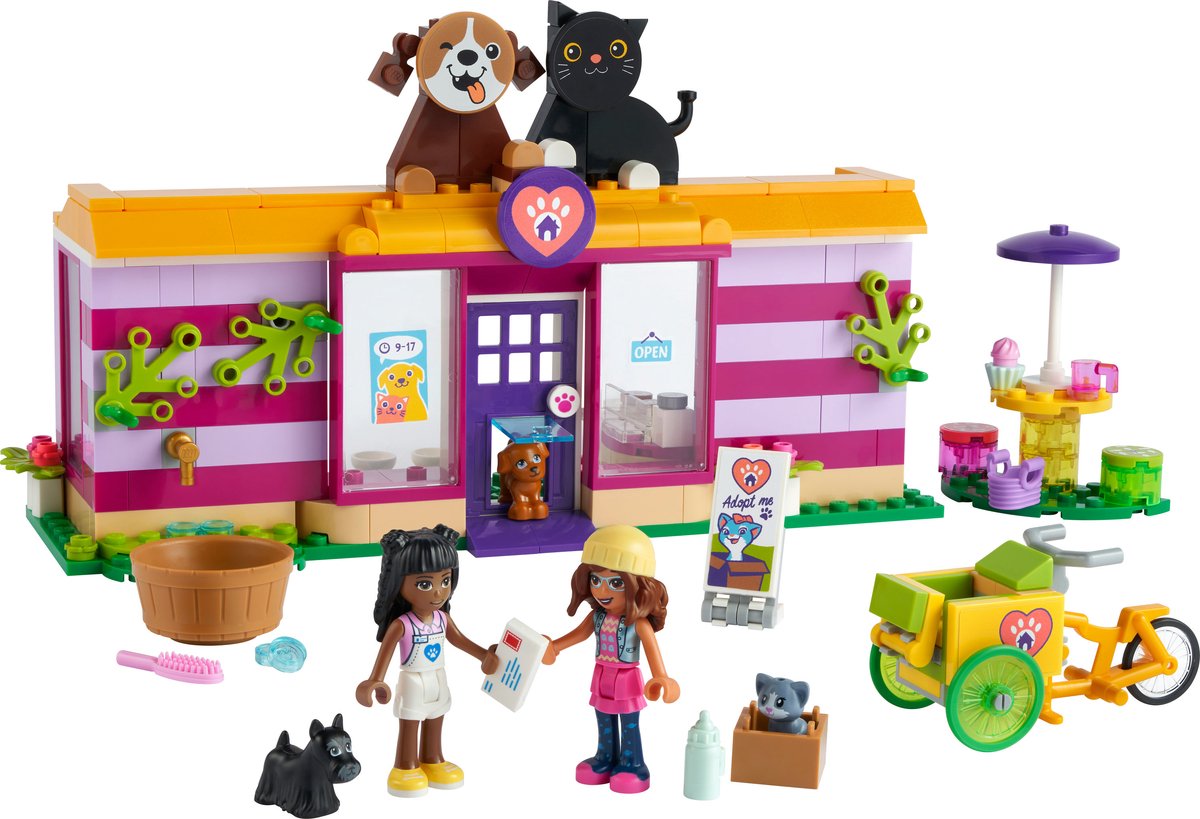 LEGO Friends Huisdierenadoptie Café Dierenreddings Speelset - 41699