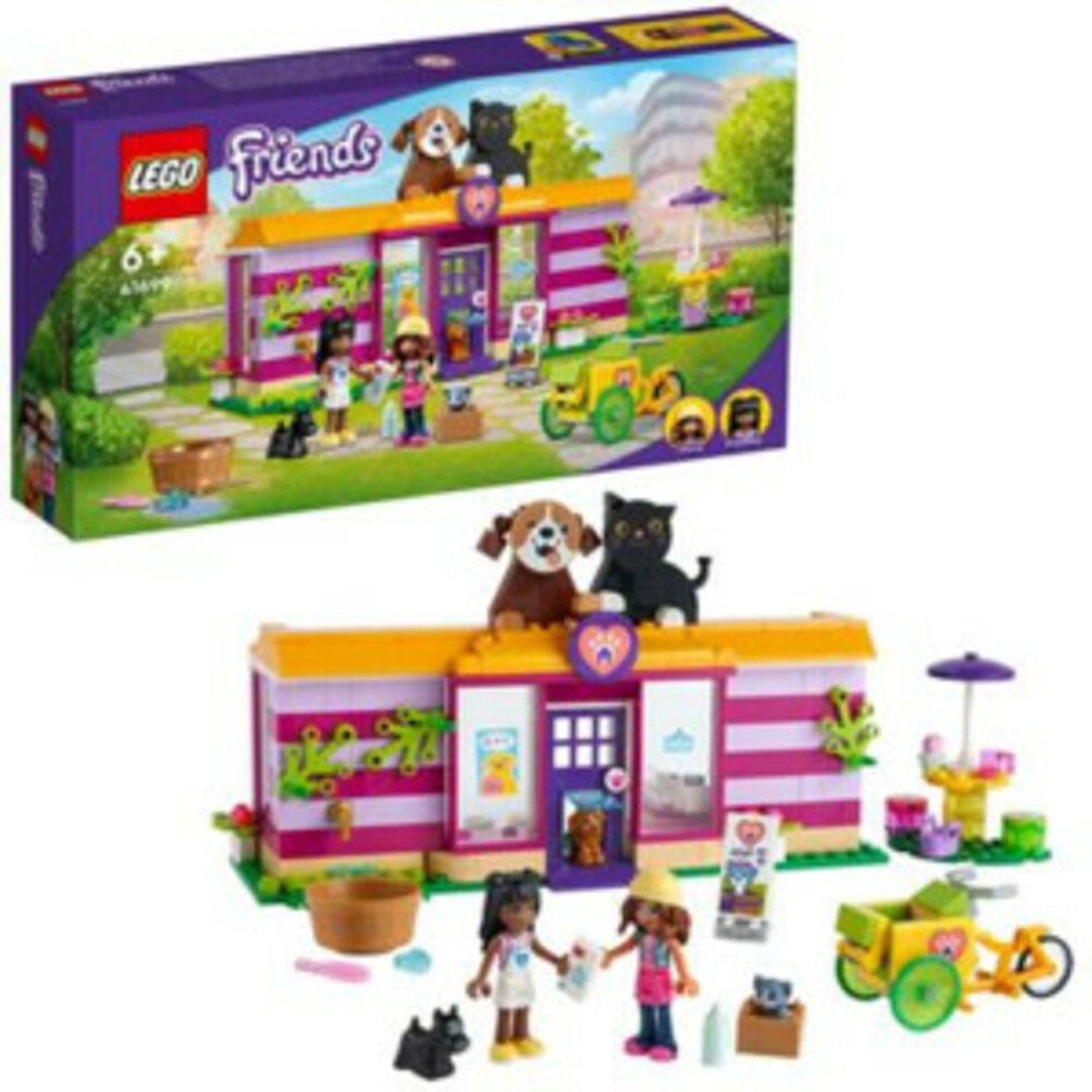 LEGO Friends Huisdierenadoptie Café Dierenreddings Speelset - 41699