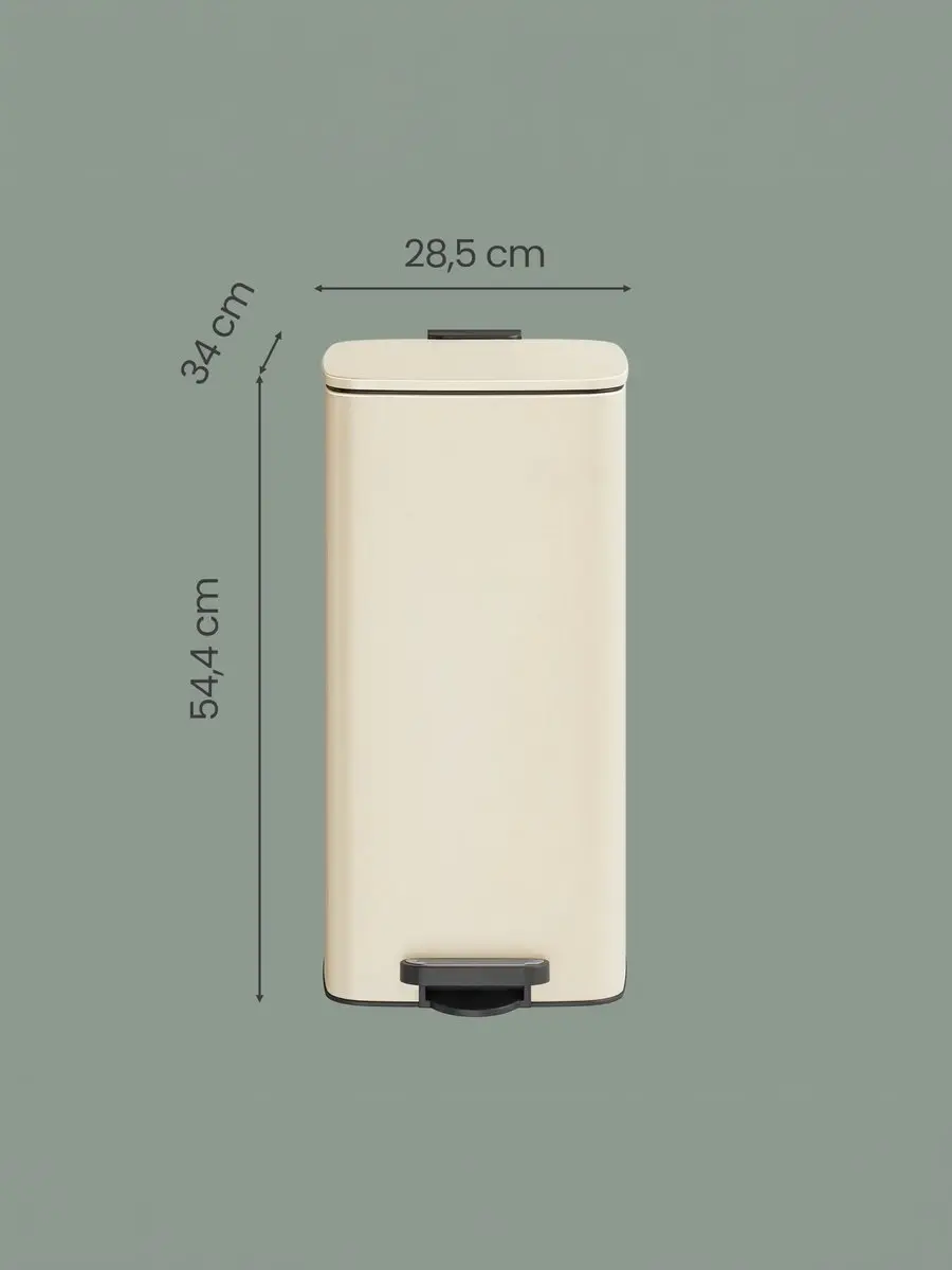 Songmics LTB593A02 Pedaalemmer 30L - Beige