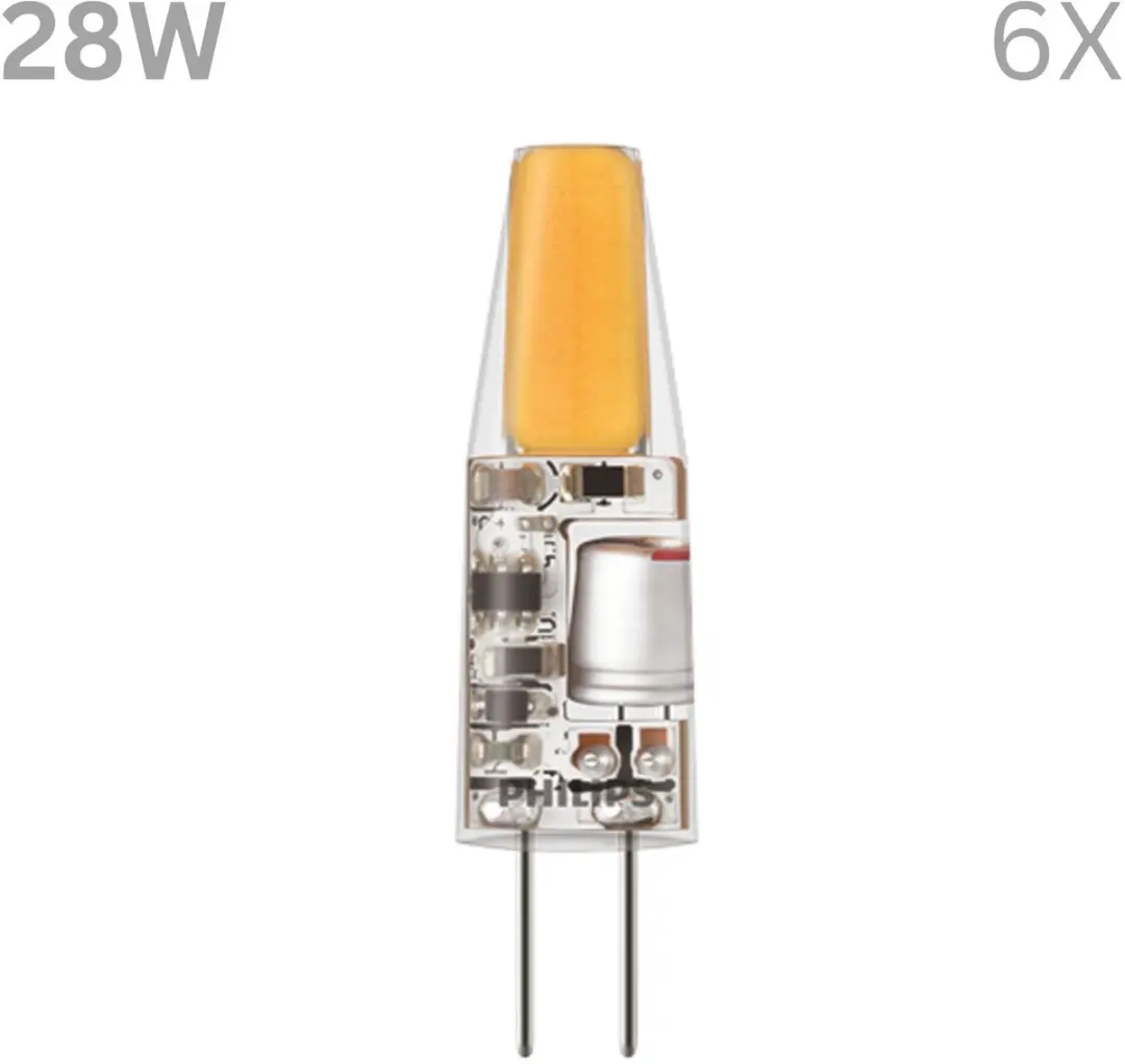 Philips LED G4 LED Capsulelamp 2.4W Warmwit - 6 Stuks