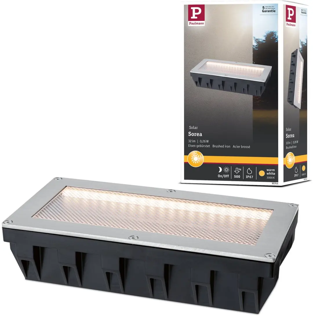 Paulmann Sorea Solar LED Grondinbouwlamp 3000K