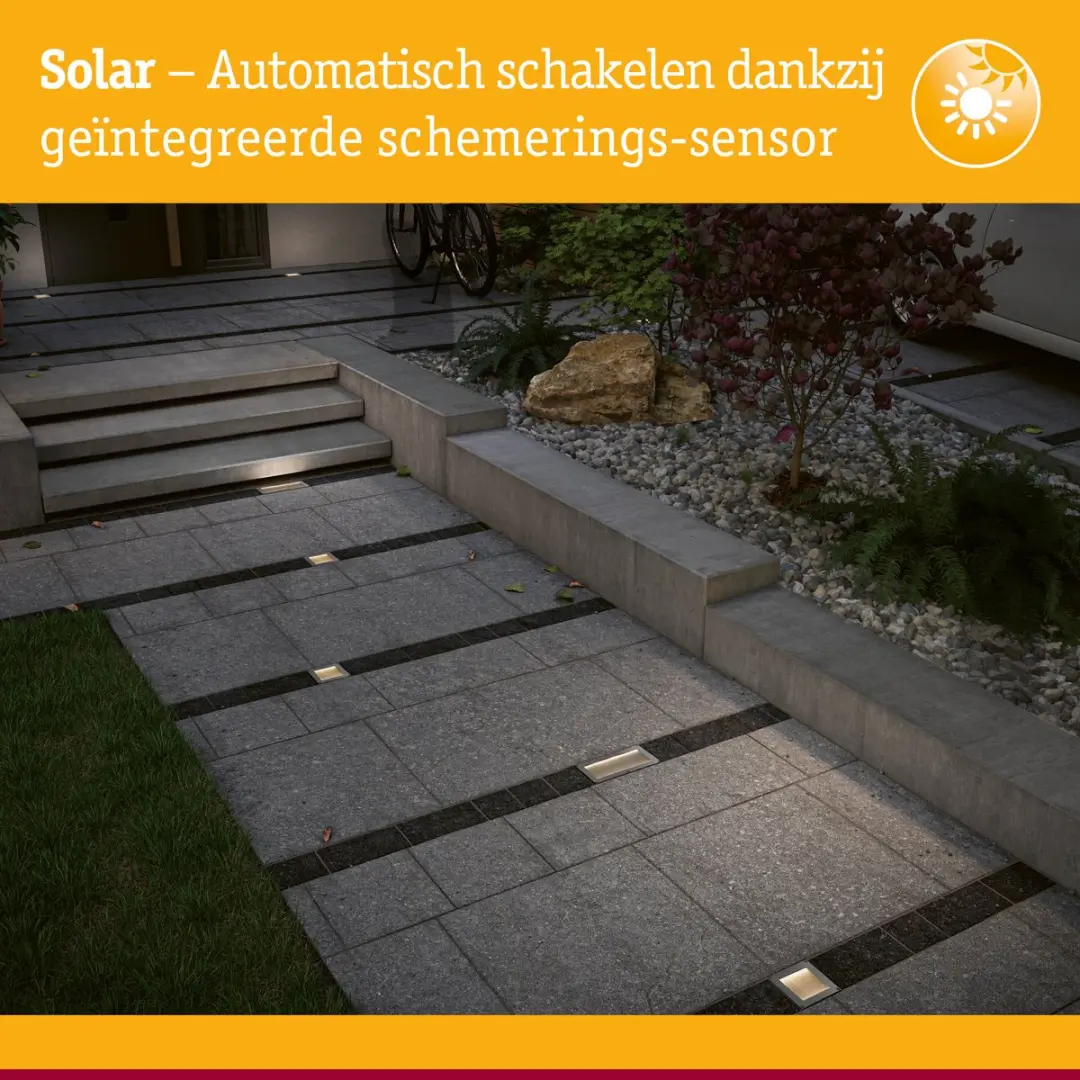Paulmann Sorea Solar LED Grondinbouwlamp 3000K - 16lm - afbeelding 6 van 6