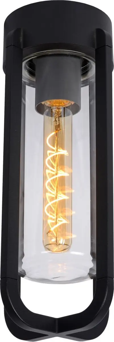 Lucide Garland Plafonnière Ø15,1cm - 1xE27 - IP44 - Zwart