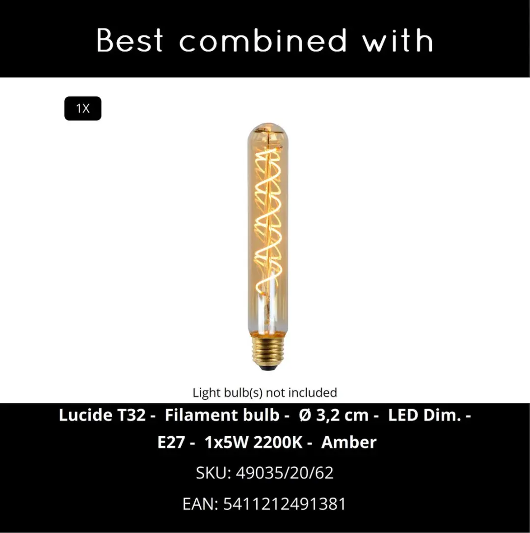 Lucide Garland Plafonnière Ø15,1cm - 1xE27 - IP44 - Zwart