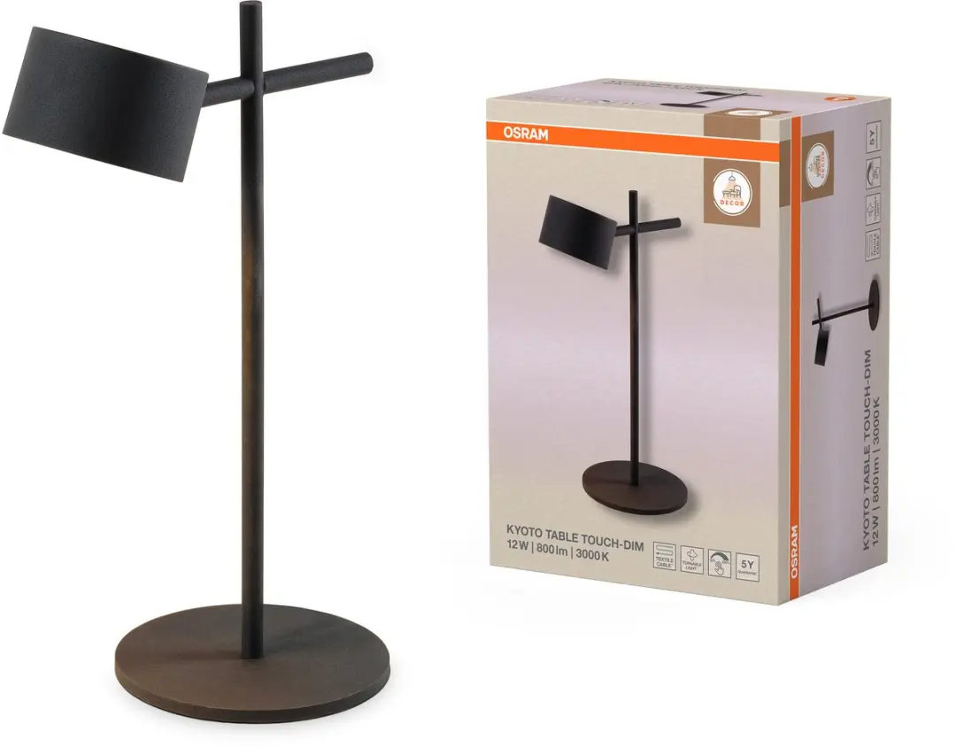 Osram Decor Kyoto LED Tafellamp 12W - 3000K - Zwart