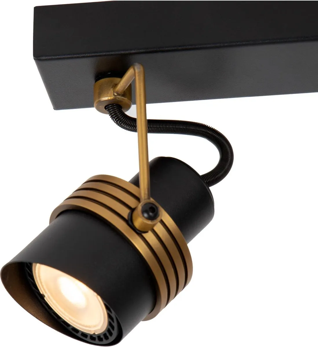 Lucide TUNDRAN Plafondspot 2xGU10 - Zwart