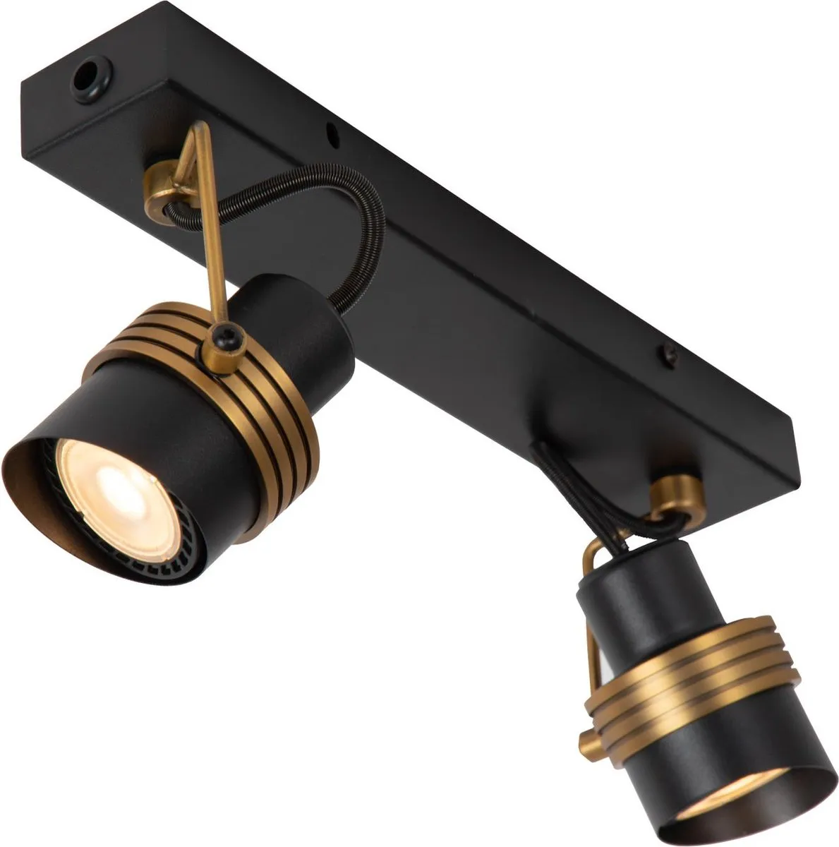 Lucide TUNDRAN Plafondspot 2xGU10 - Zwart