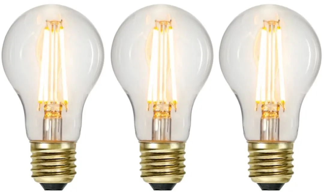 Star Trading LED Lamp E27 6.5W Warm Wit - 3 Stuks