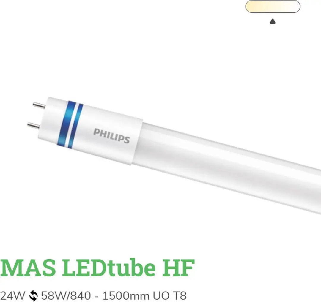 Philips LED Buis T8 MASTER HF Ultra Output 24W 3700lm - 865 Daglicht - 150cm