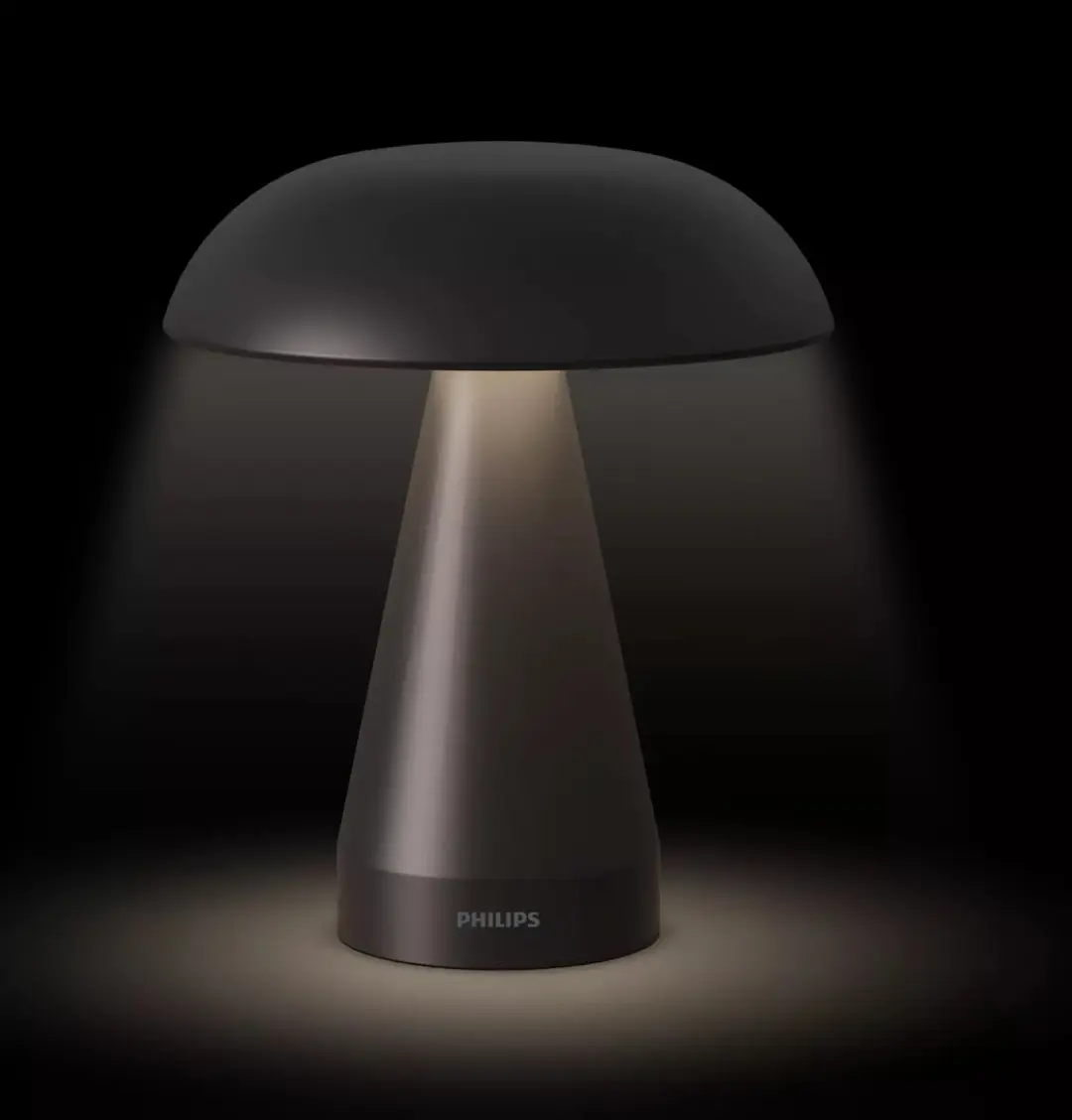 Philips Mycena Tafellamp - 2W - Instelbare kleurtemperatuur - Zwart