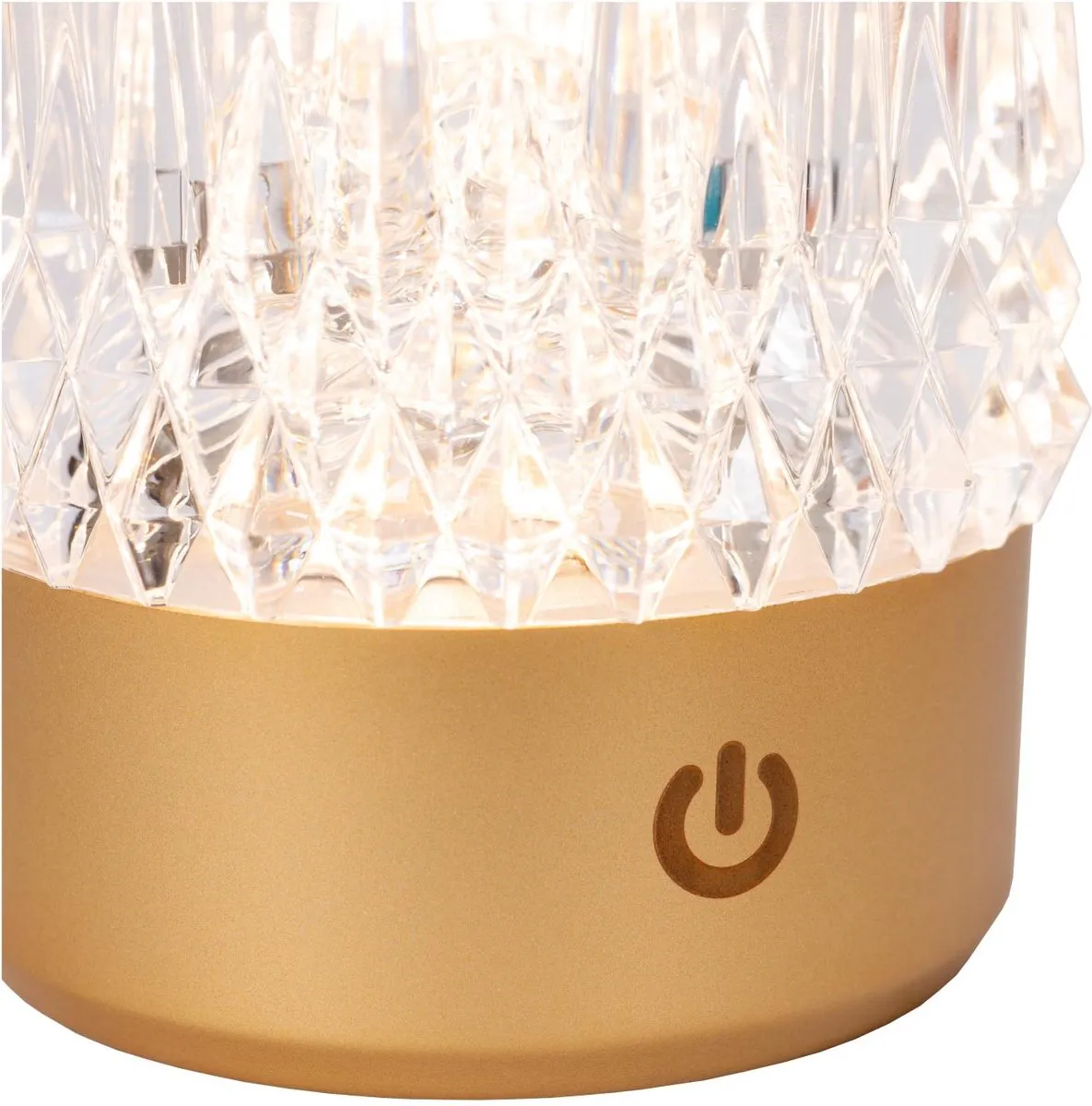 Lucide Lily Oplaadbare Tafellamp - Mat Goud/Messing - 3 Stuks