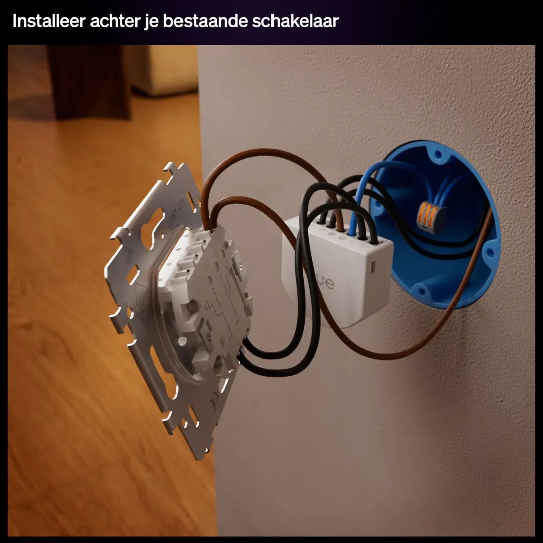 Philips Hue Bedrade Wandschakelaar 2 Kanalen - Wit - afbeelding 6 van 6