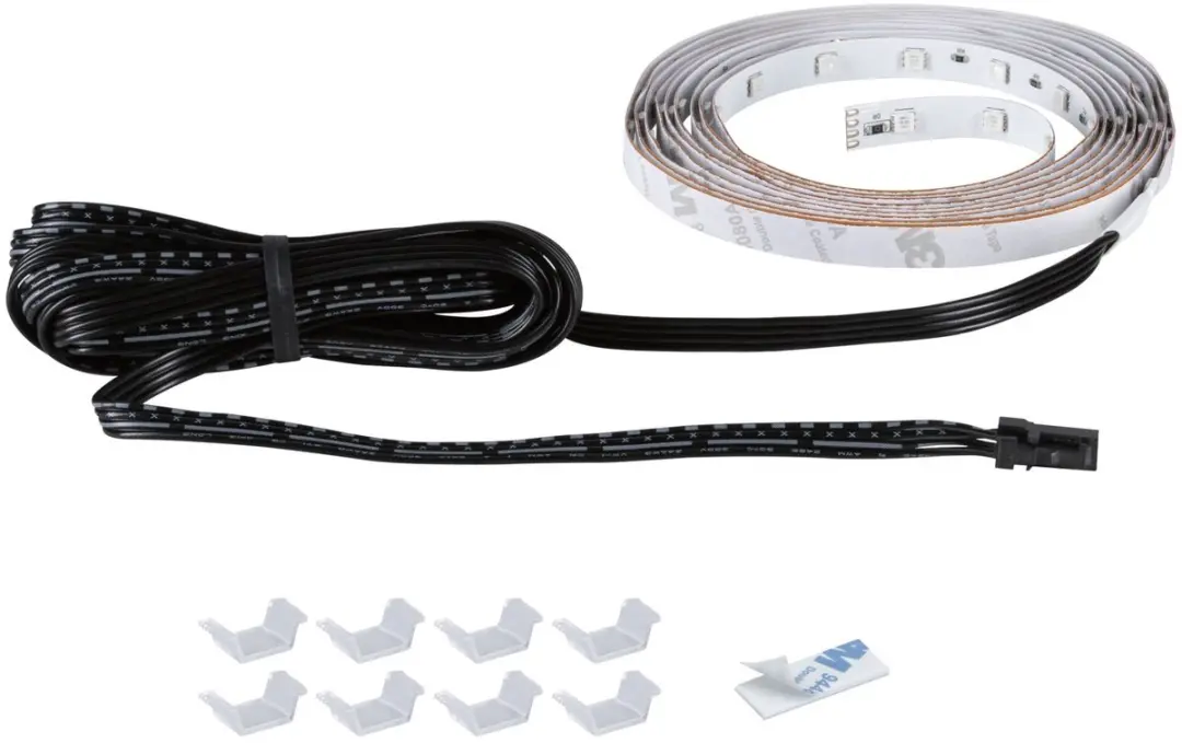 Paulmann LED Strip Akoestisch Paneel Uitbreiding 2,4m RGB - Zwart