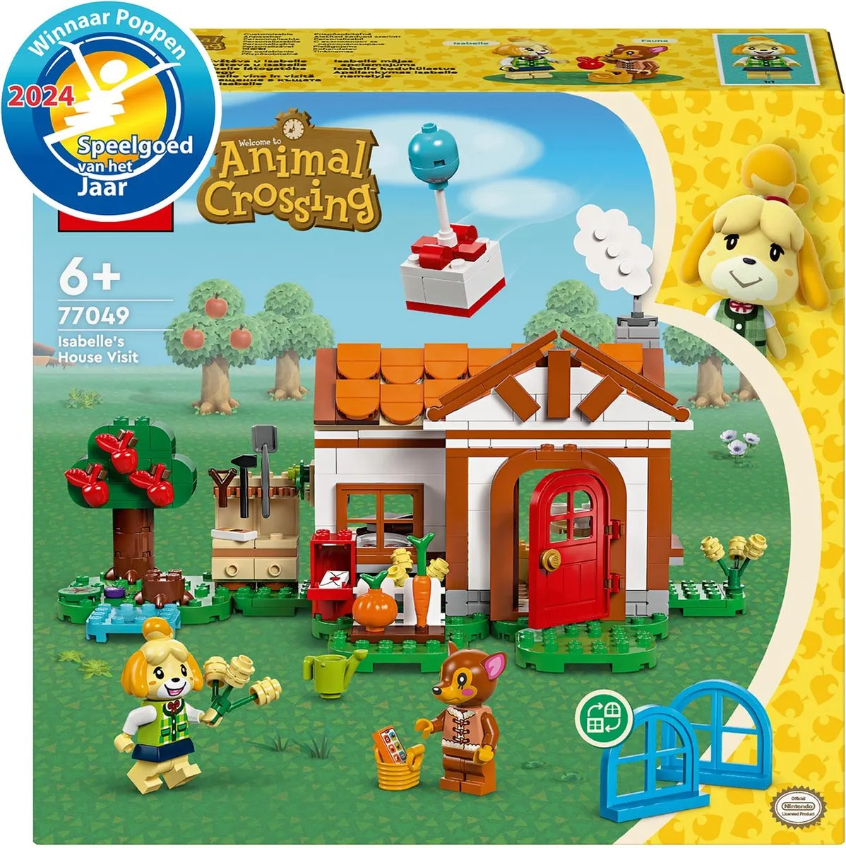 LEGO Animal Crossing Isabelle op Visite 77049 - 2 Minifiguren