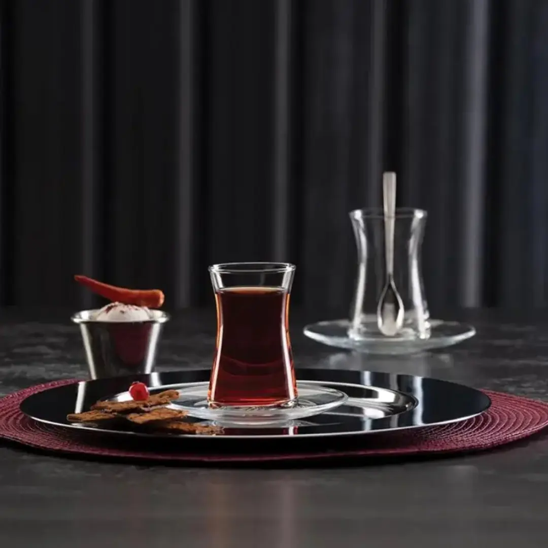 Pasabahce Heybeli Theeglazen Set 6x170ml - Transparant