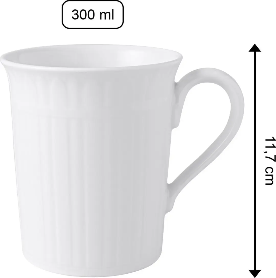 Villeroy & Boch Cellini Koffiebeker Set - 6 Stuks 300ml - Wit/Gekleurd