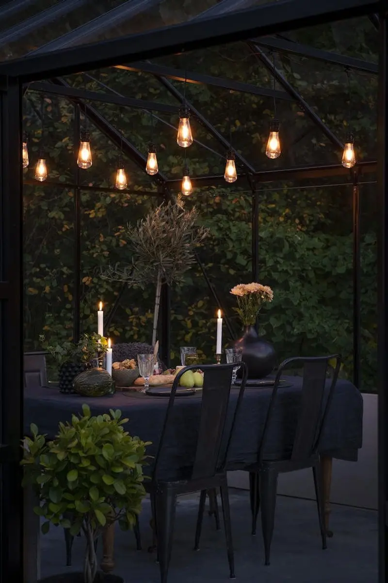 Konstsmide Lichtsnoer Partylight Extensie 2352-800 - 10x Zwart - afbeelding 6 van 6